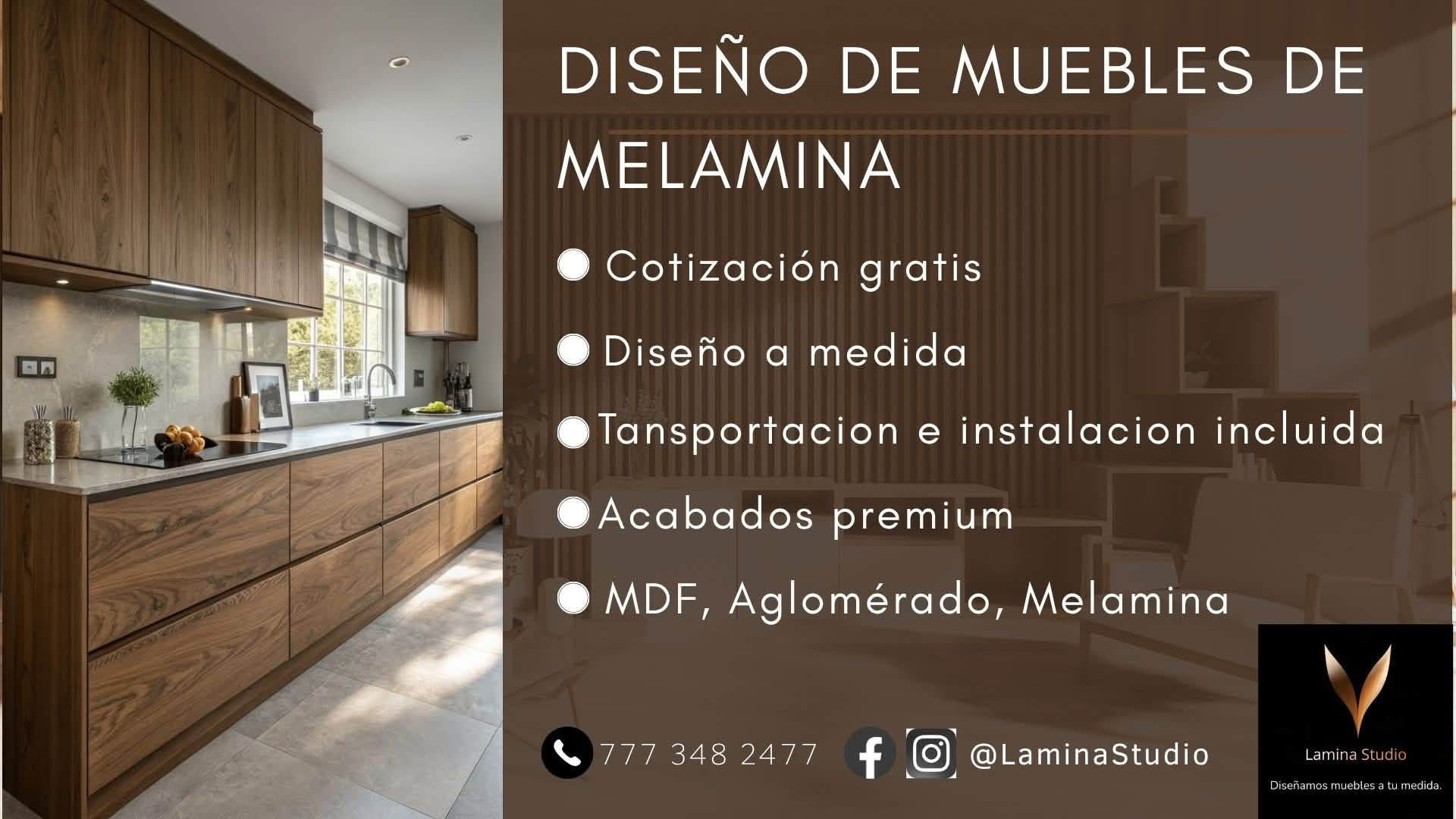Diseño de cocina en melamina